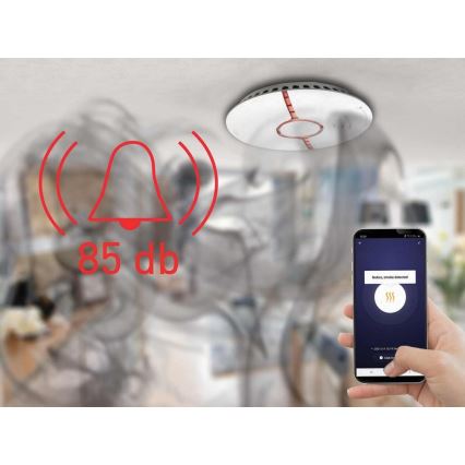 Älykäs savuilmaisin 2xAAA Wi-Fi Tuya