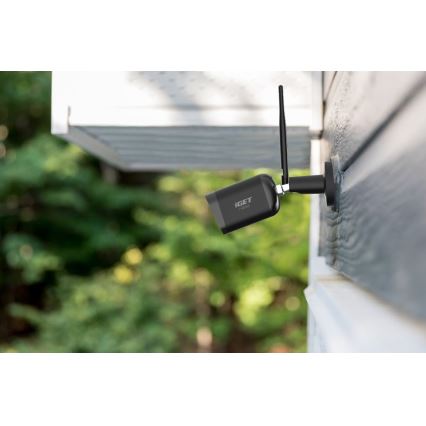 Älykäs ulkokamera Full HD 1080p -sensorilla 12V IP65 Wi-Fi Tuya musta