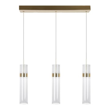 AMBIENTE LED-riippuvalaisin vaijerilla 3xLED/6W/230V 3000/4000/6000K kultainen