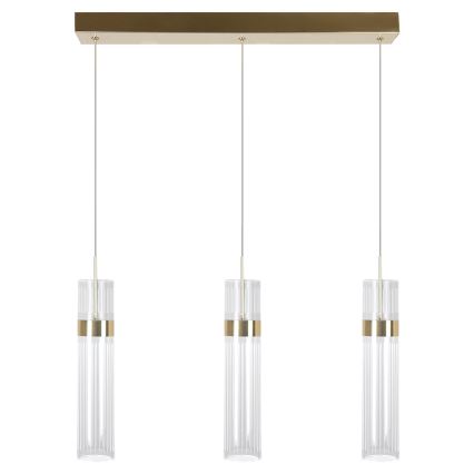 AMBIENTE LED-riippuvalaisin vaijerilla 3xLED/6W/230V 3000/4000/6000K kultainen
