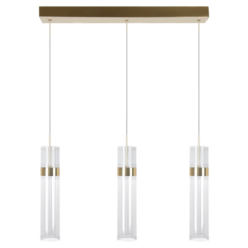 AMBIENTE LED-riippuvalaisin vaijerilla 3xLED/6W/230V 3000/4000/6000K kultainen