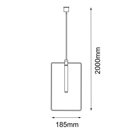 Amplex - Kattokruunu johdossa 1xG9/10W/230V