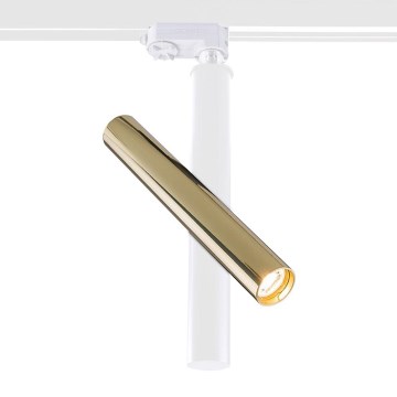 Amplex - Kohdevalo kiskojärjestelmään 1xGU10-MR11/15W/230V valkoinen/messinki