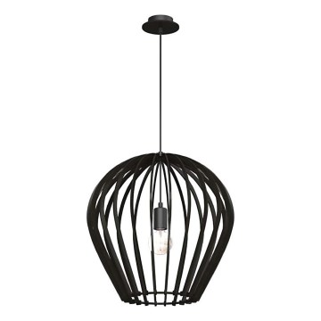 Amplex - Riippuvalaisin vaijerilla 1xE27/20W/230V musta