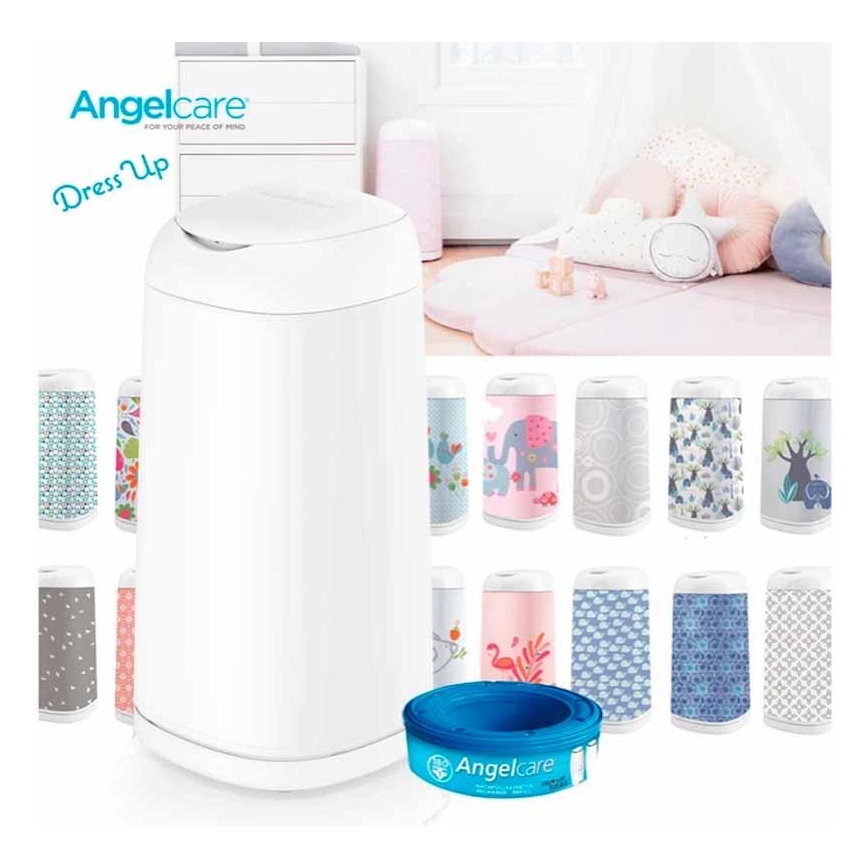 Angelcare - Vaippakori DRESS UP + 1x täyttökasetti