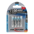Ansmann 07521 Micro AAA - 4 kpl ladattavia paristoja AAA NiMH1.2V / 1050mAh