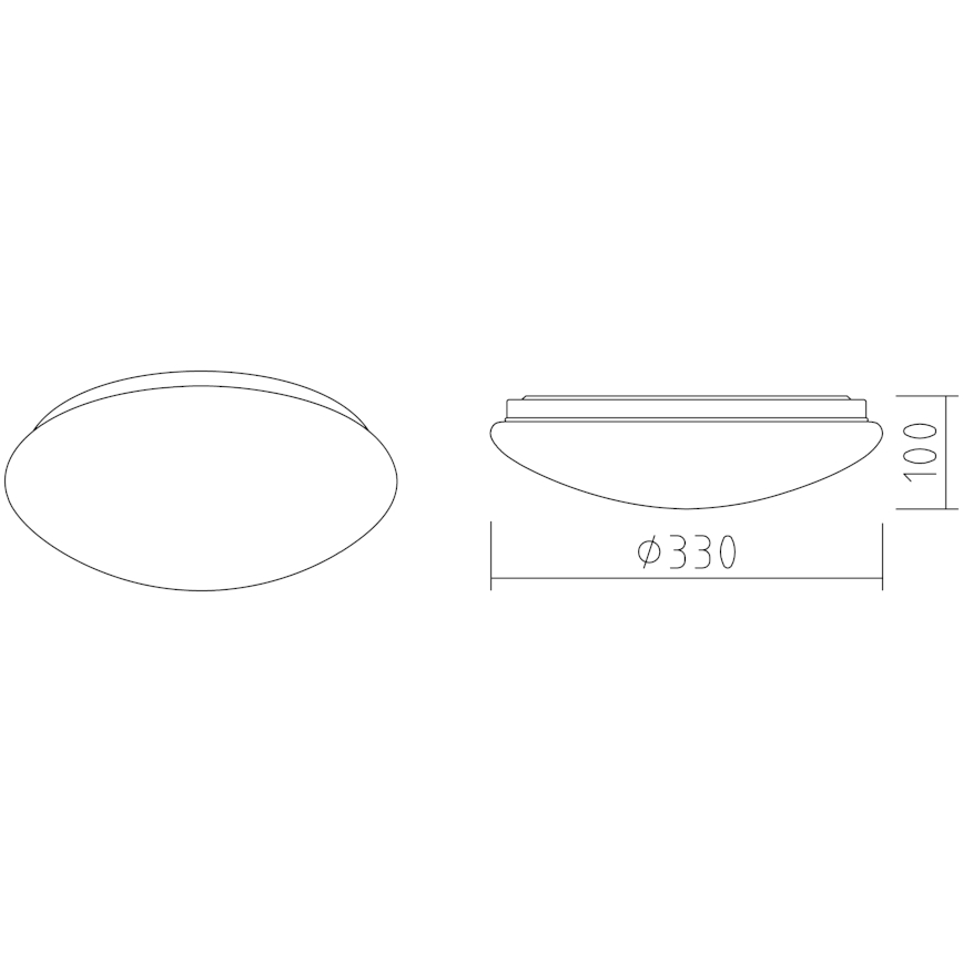 APLED - LED-kattovalaisin LENS P TRICOLOR LED/18W/230V IP41 2700 - 6500K 1210lm