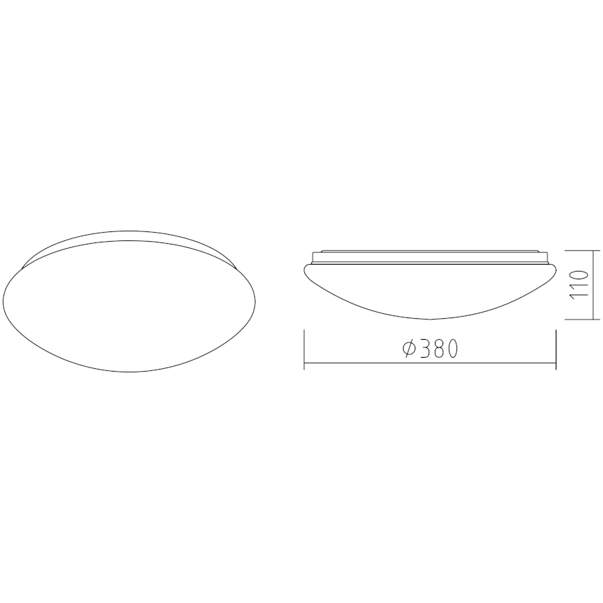 APLED - LED-kattovalaisin LENS P TRICOLOR LED/24W/230V IP41 2700 - 6500K 1680lm