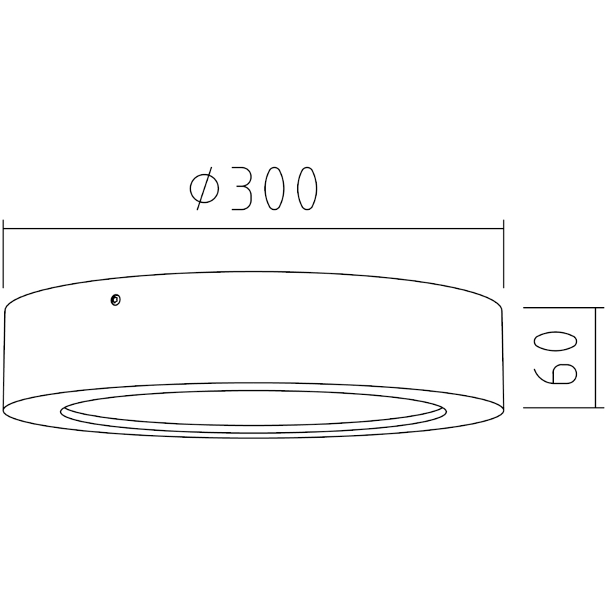 APLED - LED-kattovalo RONDO LED/24W/230V d. 30 cm tammi