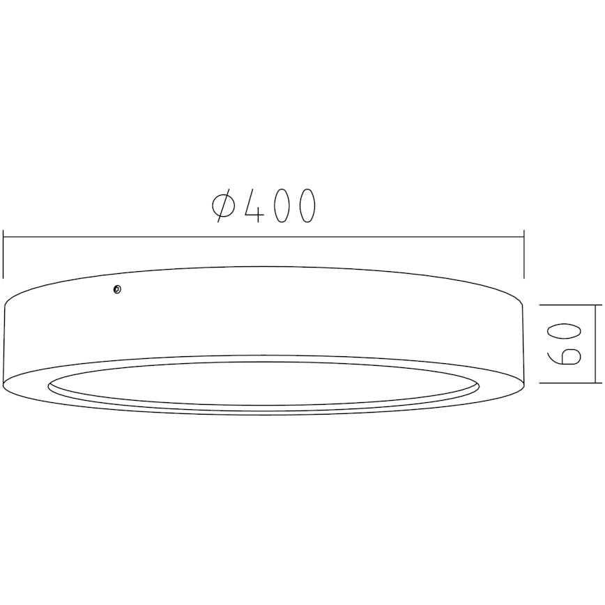 APLED - LED-kattovalo RONDO LED/36W/230V d. 40 cm tammi