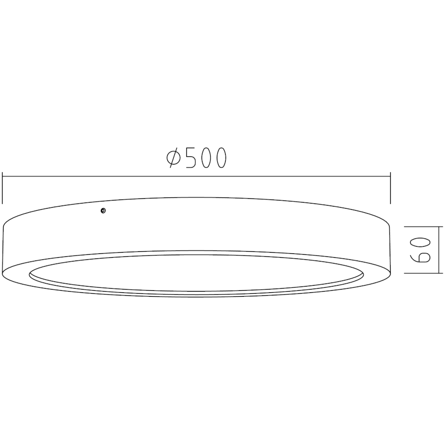 APLED - LED-kattovalo RONDO LED/48W/230V d. 50 cm tammi