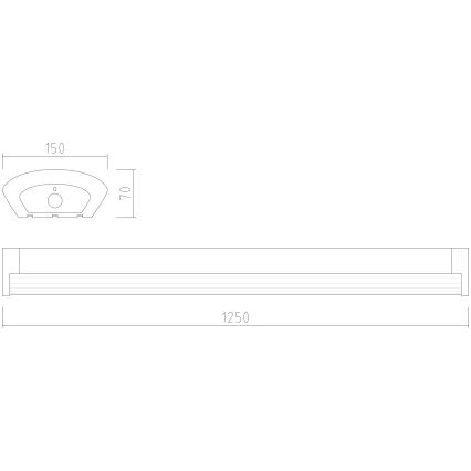 APLED - LED Kiinteä valo TROUT LED/36W/230V 4000K + hätä