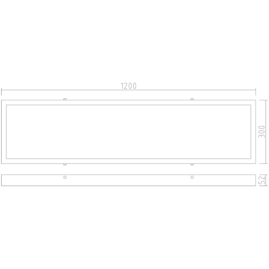 APLED - LED pinta-asennettava paneeli LONG LED/40W/230V 4000K 120x30cm IP41 valkoinen