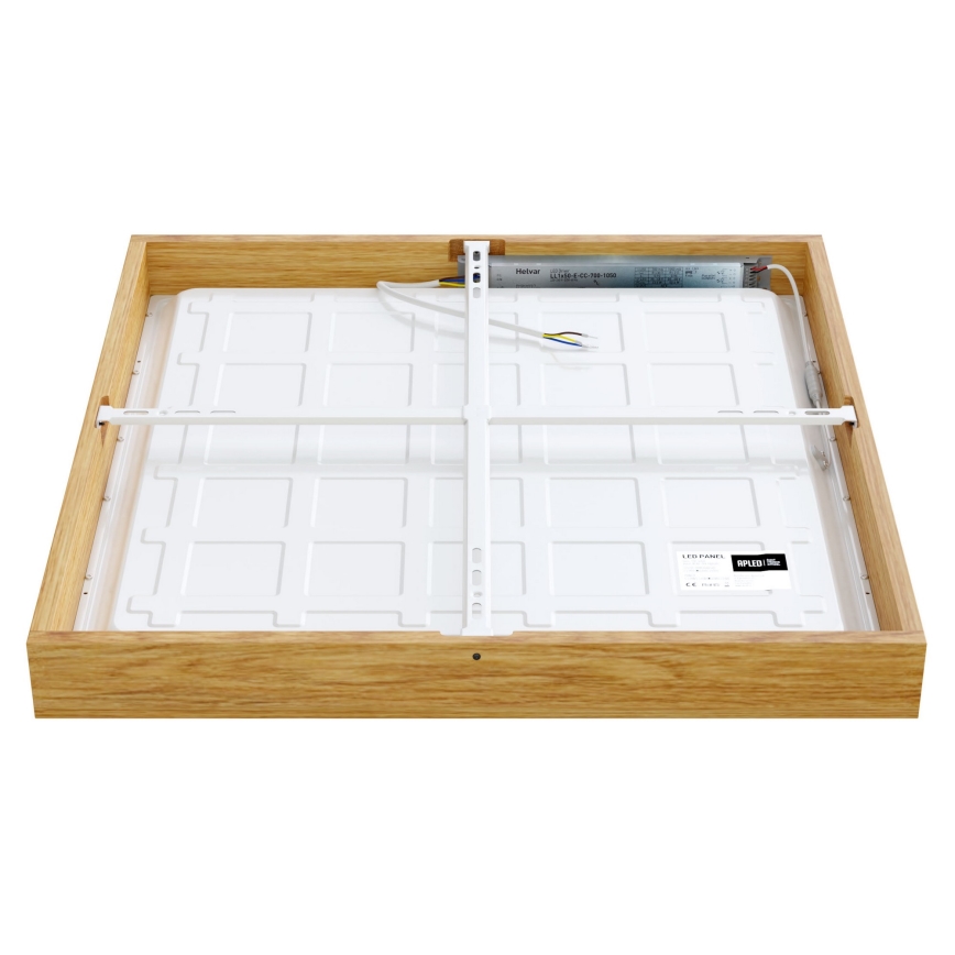 APLED - LED Pinta-asetettava paneeli QUADRA LED/40W/230V tammi