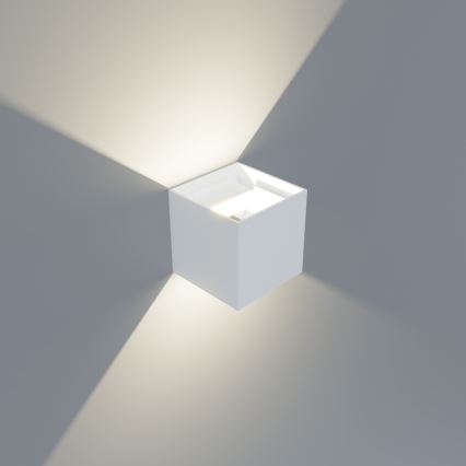 APLED - LED-ulkoseinävalaisin CUBE 2xLED/3W/230V IP65