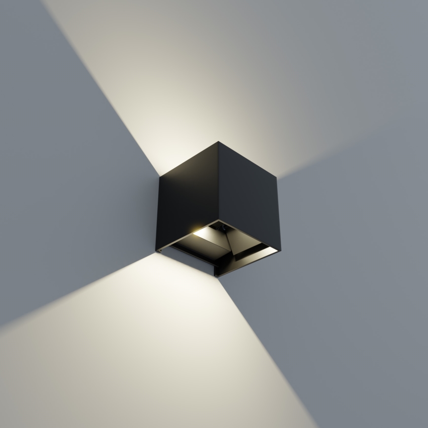 APLED - LED-ulkoseinävalaisin CUBE 2xLED/3W/230V IP65