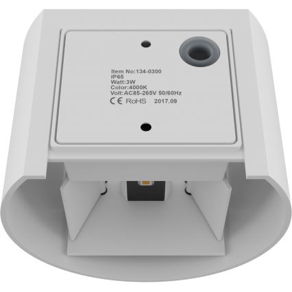 APLED - LED-ulkoseinävalaisin OVAL 2xLED/3W/230V IP65