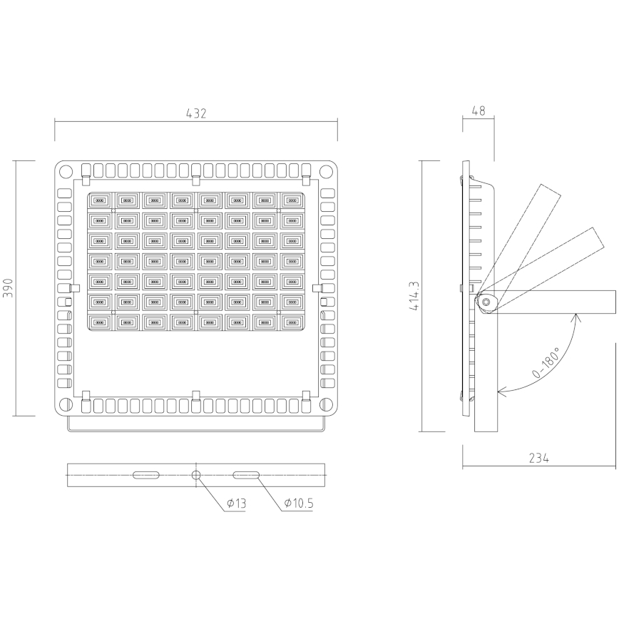 APLED - LED-ulkovalonheitin PRO LED/200W/230V IP66 20000lm 6000K