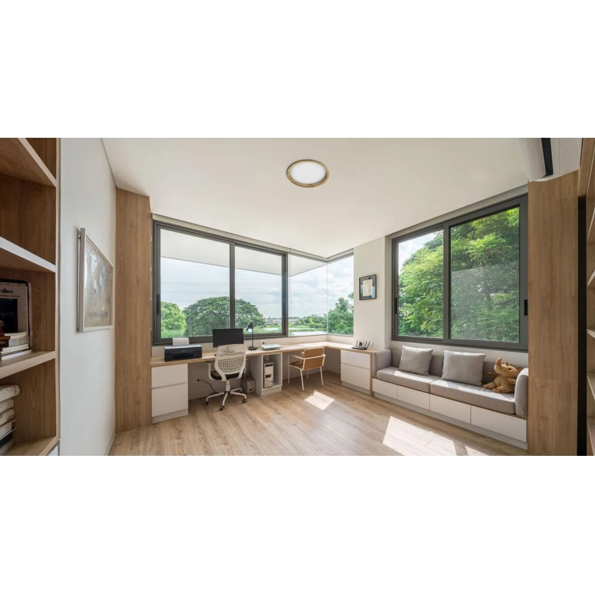 APLED - LED upotettava valo RONDO WOODLINE LED/18W/230V 3000K halkaisija 26 cm mänty massiivipuu