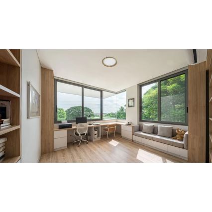 APLED - LED upotettava valo RONDO WOODLINE LED/18W/230V 4000K halkaisija 26 cm mänty massiivipuu