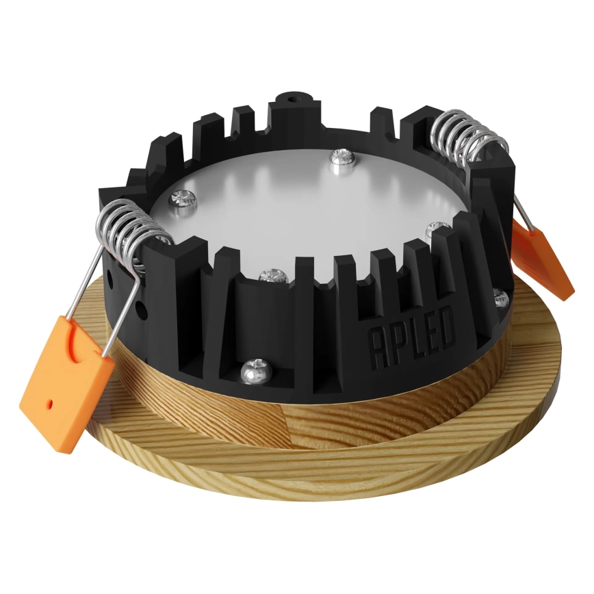 APLED - LED upotettava valo RONDO WOODLINE LED/3W/230V 3000K halkaisija 9 cm mänty massiivipuu