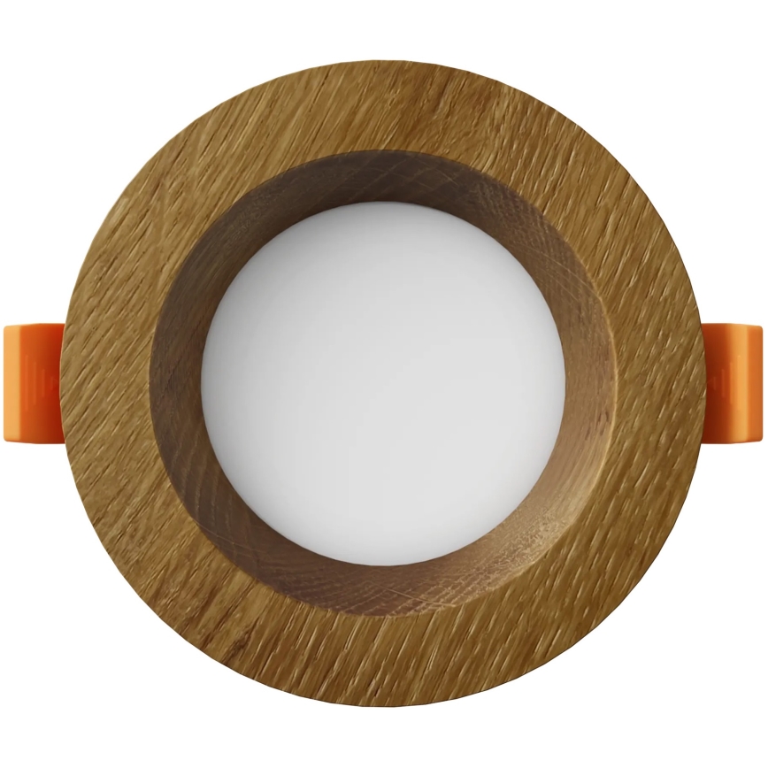 APLED - LED upotettava valo RONDO WOODLINE LED/3W/230V 3000K halkaisija 9 cm tammi massiivipuu