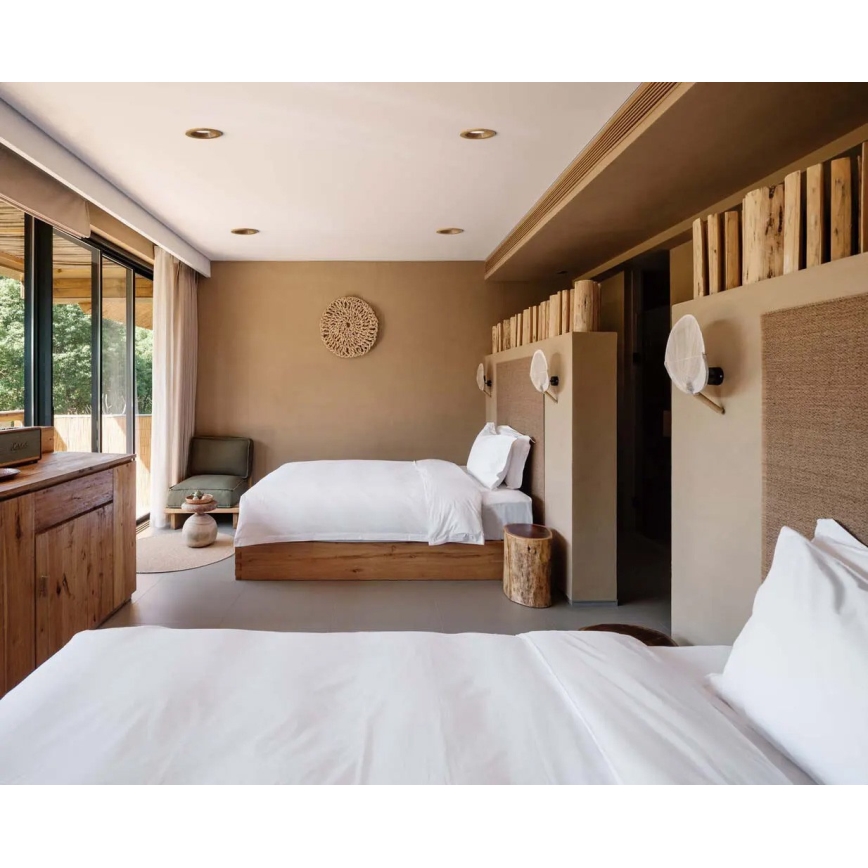 APLED - LED upotettava valo RONDO WOODLINE LED/3W/230V 4000K halkaisija 9 cm tammi massiivipuu