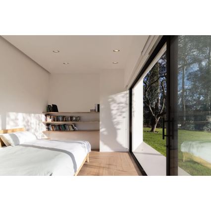 APLED - LED upotettava valo RONDO WOODLINE LED/6W/230V 4000K halkaisija 15 cm tammi massiivipuu