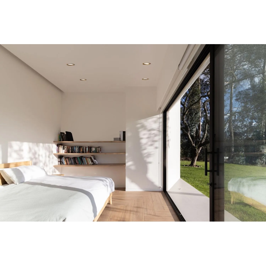 APLED - LED upotettava valo RONDO WOODLINE LED/6W/230V 4000K halkaisija 15 cm tammi massiivipuu