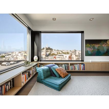 APLED - LED upotettava valo SQUARE WOODLINE LED/6W/230V 3000K 12x12 cm tammi massiivipuu