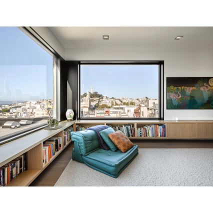 APLED - LED upotettava valo SQUARE WOODLINE LED/6W/230V 3000K 12x12 cm tuhka massiivipuu