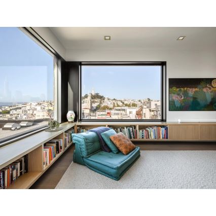 APLED - LED upotettava valo SQUARE WOODLINE LED/6W/230V 4000K 12x12 cm mänty massiivipuu