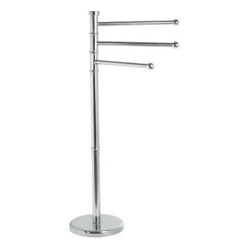 Aqualine - Jalusta pyyheripustimella SAMBA 85,5 cm ruostumaton/kiiltävä kromi