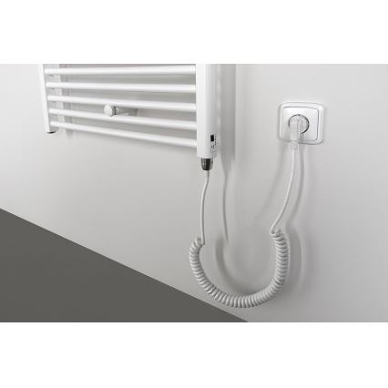 Aqualine - Kylpyhuoneen sähkö jäähdytin DIRECT-E 600W/230V 132 cm valkoinen suora