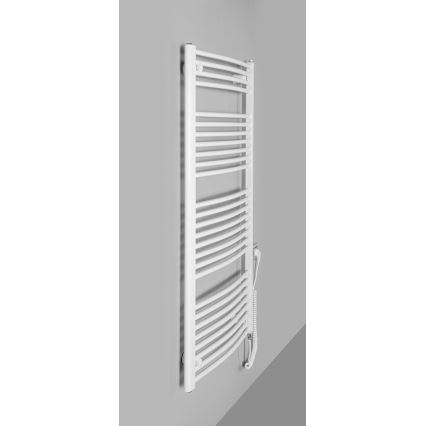 Aqualine - Kylpyhuoneen sähkö jäähdytin ORBIT-E 600W/230V 132 cm valkoinen pyöreä