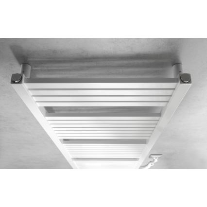 Aqualine - Kylpyhuoneen sähköinen pyyhekuivain TONDI-E 500W 133x45 cm valkoinen
