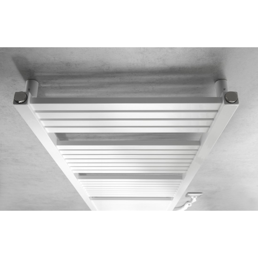 Aqualine - Kylpyhuoneen sähköinen pyyhekuivain TONDI-E 500W 133x45 cm valkoinen