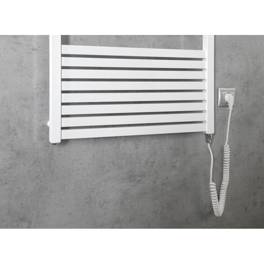Aqualine - Kylpyhuoneen sähköinen pyyhekuivain TONDI-E 800W 169x60 cm valkoinen