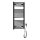 Aqualine - Kylpyhuoneen sähköinen radiaattori DIRECT-E 300W 96x45 cm mattamusta