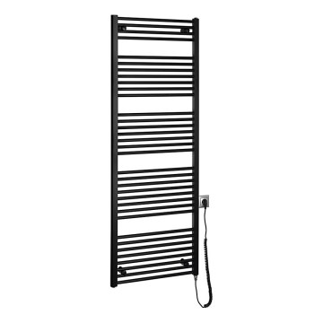 Aqualine - Kylpyhuoneen sähköpatteri DIRECT-E 800W 168x60 cm mattamusta