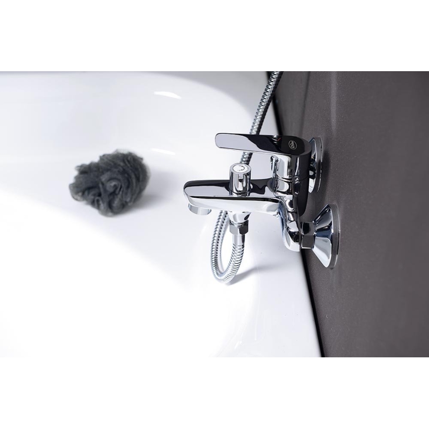 Aqualine - LOTTA kylpyhuoneen hana kiiltävä kromi