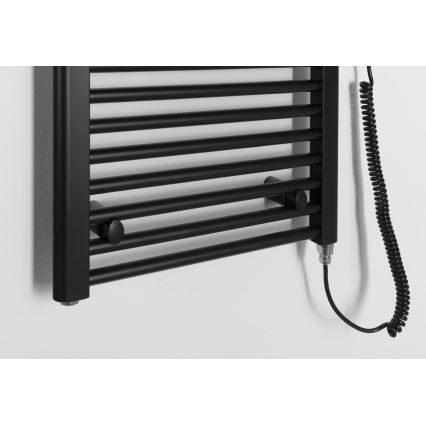 Aqualine - Sähköinen kylpyhuonepatteri DIRECT-E 400W 132x45 cm mattamusta