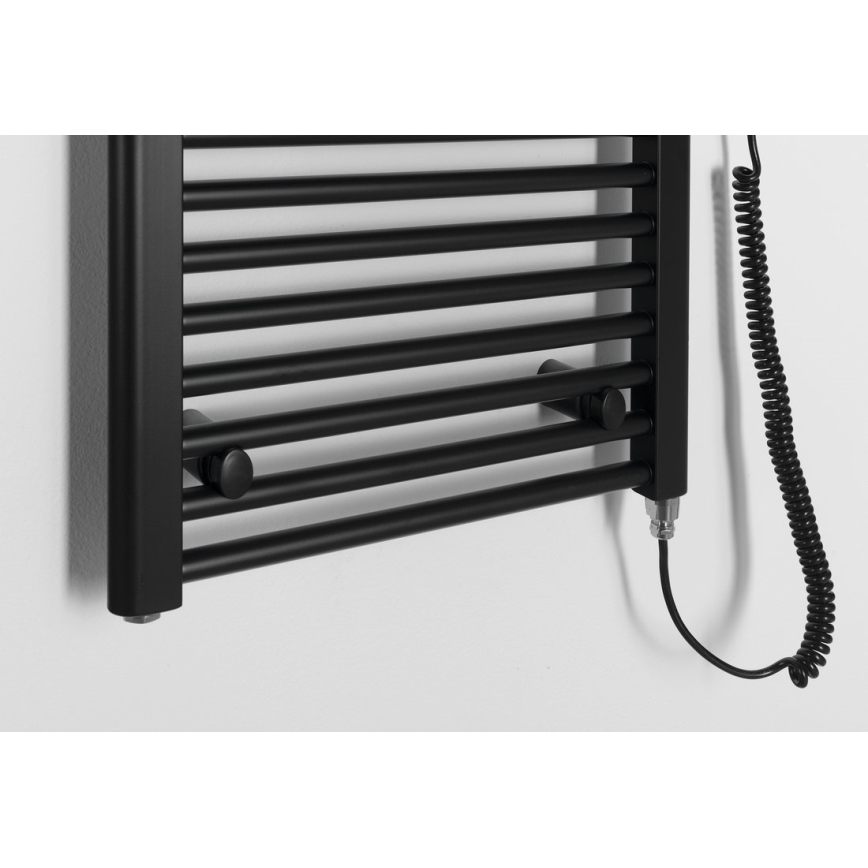 Aqualine - Sähköinen kylpyhuonepatteri DIRECT-E 400W 132x45 cm mattamusta