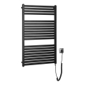 Aqualine - Sähköinen pyyhekuivain TONDI-E 400 W 97 x 60 cm mattamusta