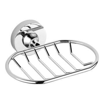 Aqualine - Seinään kiinnitettävä saippuakuppi SAMBA kiiltävä kromi