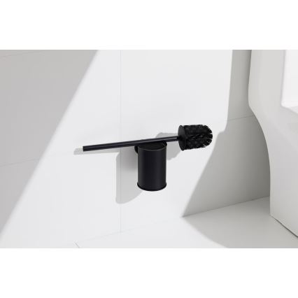 Aqualine - Seinälle kiinnitettävä wc-harja SAMBA musta