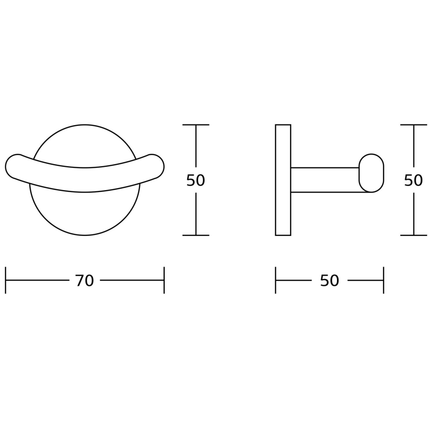 Aqualine - Seinäpyyhepidike SAMBA musta