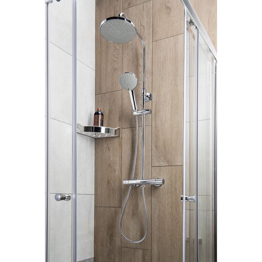 Aqualine - Suihkusetti termostaattihanalla LIGA kiiltävä kromi