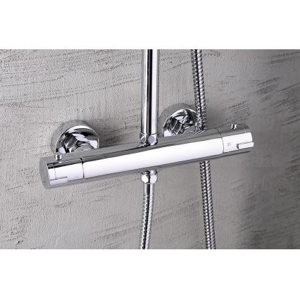 Aqualine - Suihkusetti termostaattihanalla LIGA kiiltävä kromi