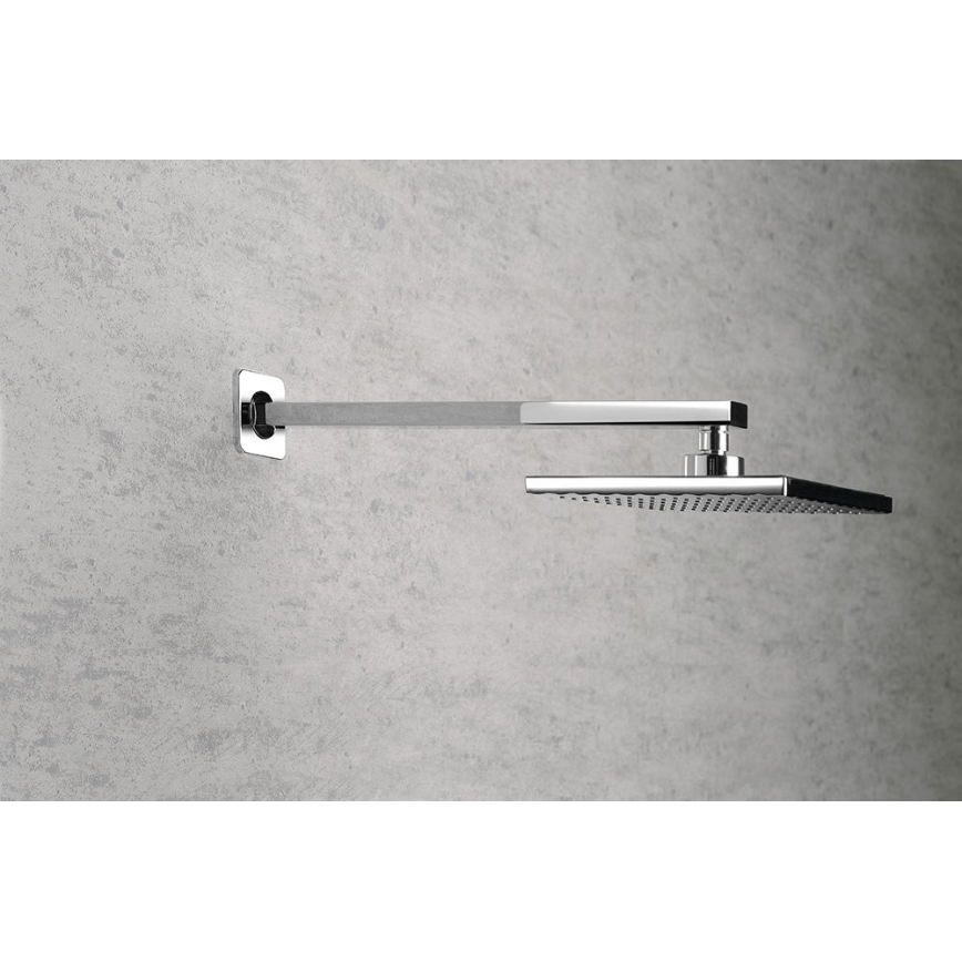 Aqualine - Suihkuvarsi kulmikas 40,4 cm kiiltävä kromi